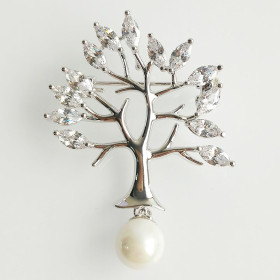 Tree of love brooch