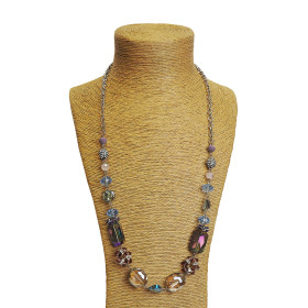 Crystal Rock Long Necklace