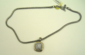 Two Toned Plated Single Necklace