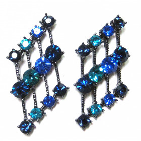 Bold Modern Crystal Earrings