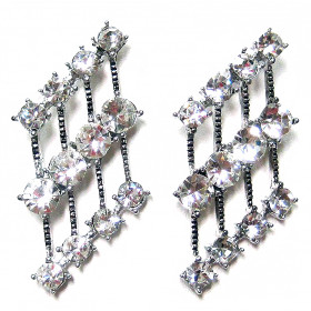 Bold Modern Crystal Earrings