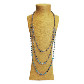 Crystal Rock Long Necklace