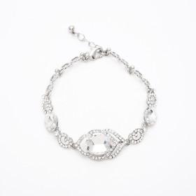 Victorian Filigree Clear Bracelet