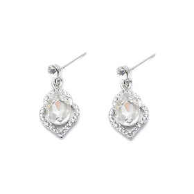 Victorian Filigree Clear Earrings