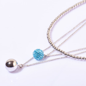 Three-layers Ball Necklace