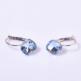Square Crystal Birthstone Earring