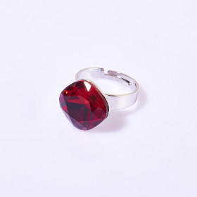 Square Crystal Birthstone Ring