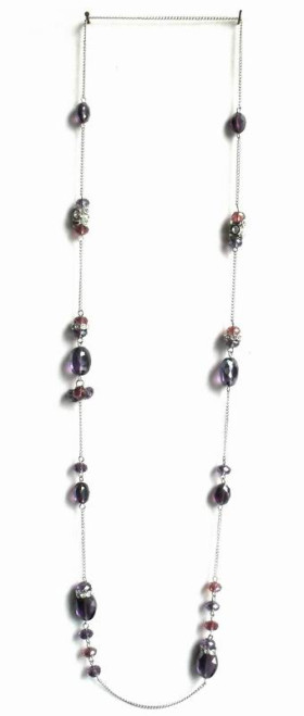 Crystal Rock Long Necklace