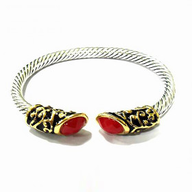 Designer Two Tone Twist Bracelet