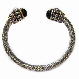 Designer Two Tone Twist Bracelet