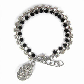 Oval Drop Crystal Bracelet