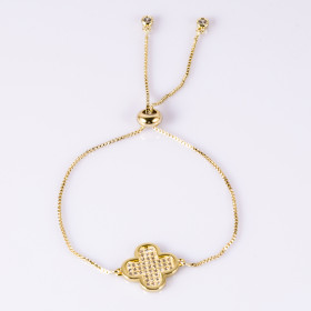 Luck leaves CZ bracelets