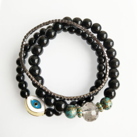 Multi Beads Elastic Bracelet