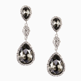 Classy Teardrop Smoky Earrings