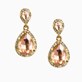 Teardrop Light Peach Earrings
