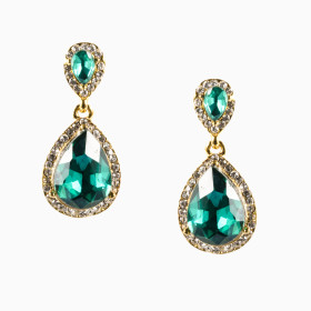 Teardrop Emerald Earrings