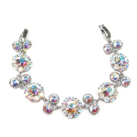 Splendid Flowery Crystal Bracelet